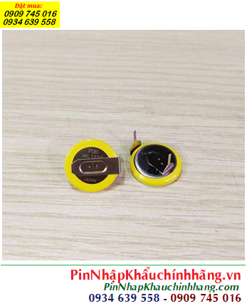 FDK ML1220 (chân thép), Pin sạc 3v lithium FDK ML1220 chính hãng, Xuất xứ NHẬT (Made in Japan)